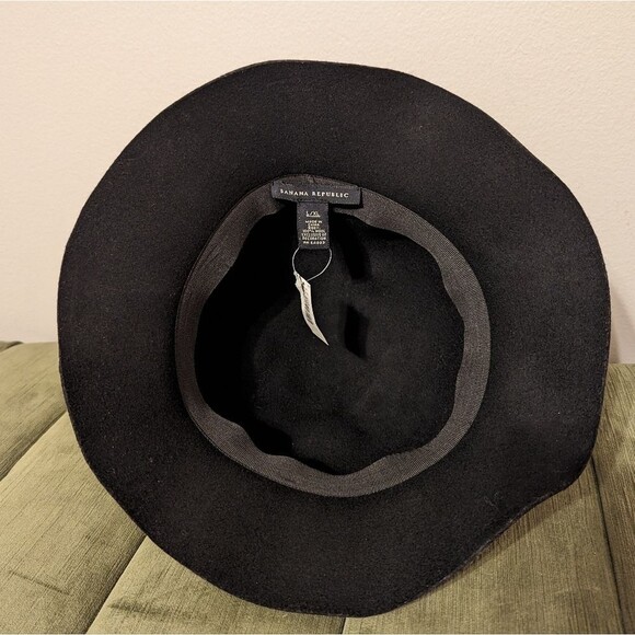 Banana Republic Black wool cloche hat NWT - Picture 8 of 9